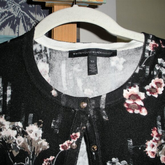 White House Black Market Print Cardigan SZ: XS - Picture 5 of 5